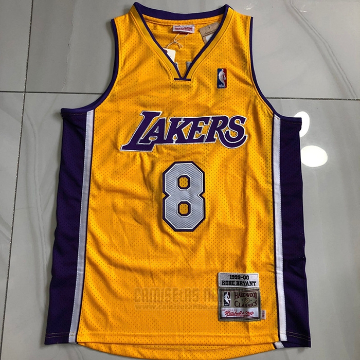 Camiseta Los Angeles Lakers Kobe Bryant #8 Mitchell & Ness 1999-00 Amarillo